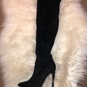 Long black boots